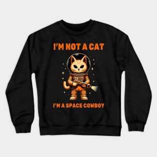 Space Cowboy Cat Crewneck Sweatshirt